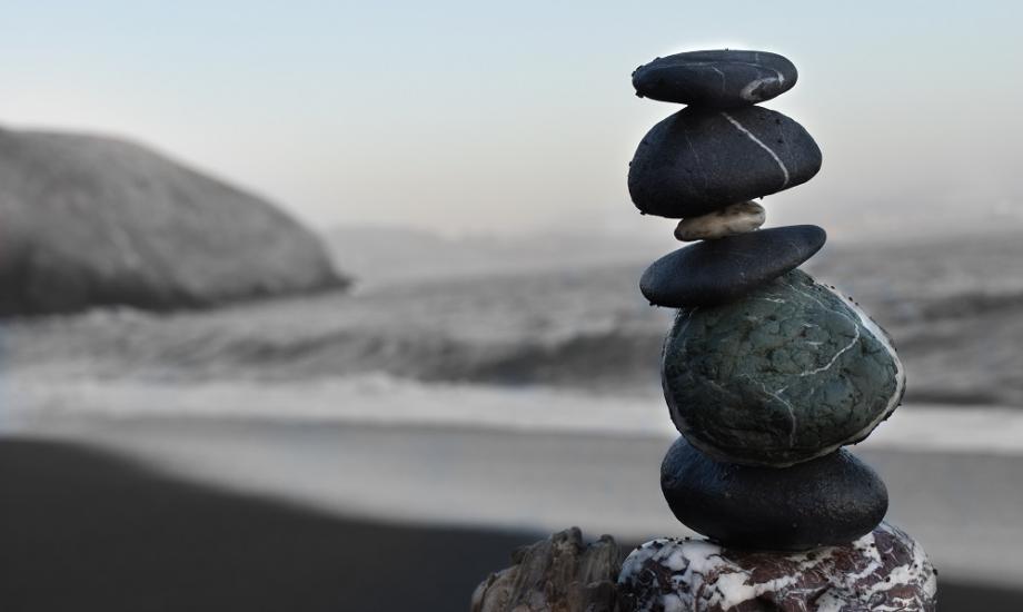 set of stones balancing